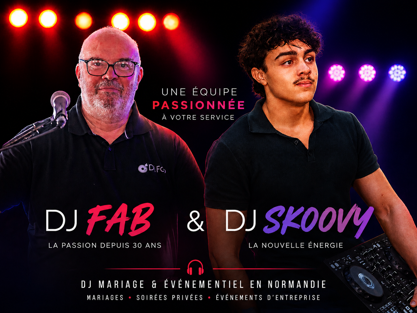 DJ Fab et DJ Skoovy - DJ mariage et événementiel en Normandie